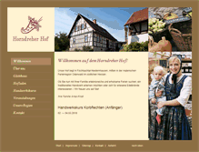 Tablet Screenshot of horndreher-hof.de